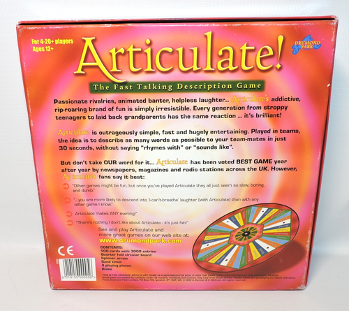 ARTICULATE by DRUMOND PARK The Fast Talking Description Board Game COMPLETE READ - Picture 2 of 9