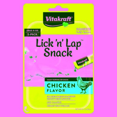 Lick N Lap Snack Chicken Cat Treat 5 count