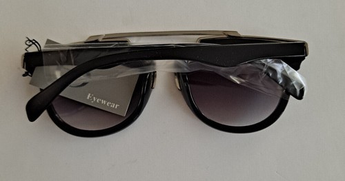 Round Soho Sunglasses Malcom X Half Brow Retro Vintage Circle - Picture 3 of 11