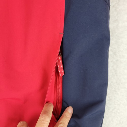 Lands End Hooded Fleece Lined Squall Winter Coat Ski Jacket Yth Size L Red Blue - Picture 6 of 14