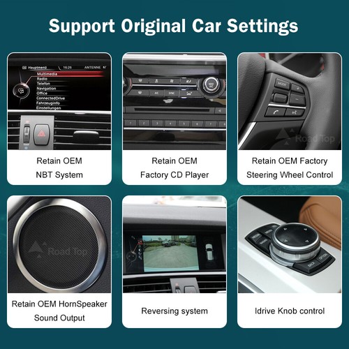 For BMW X3 X4 F25 F26 NBT Wireless CarPlay Andriod Auto Linux TouchScreen 10.25' - Foto 8 di 12