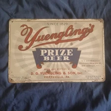 Metal Sign 8" X 12" Man Cave Garage Bar Oil Gas Station Wall Art Yuenglings #3