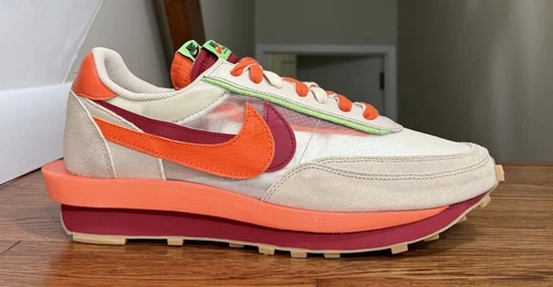 Nike LD Waffle Sacai CLOT Kiss of Death Net Orange Blaze DH1347-100 2021 14