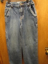 YOUTH BOYS 1989 PLACE CARPENTER STRETCH WAIST BLUE JEAN PANTS SIZE 8 INSEAM 23