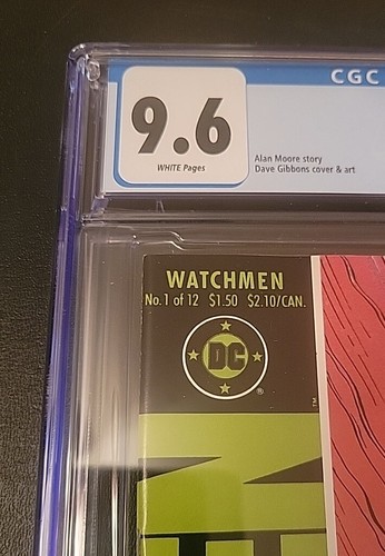 Watchmen #1 CGC 9.6 1986 1st app. Rorshcach, Dr. Manhattan Comic DC - Picture 2 of 7