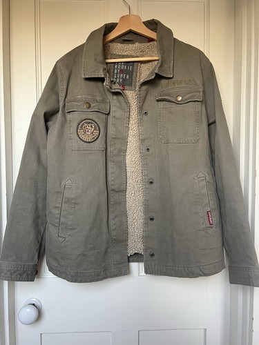 Superdry 'The Rookie' Fleece Lined Canvas Jacket, Size , Excellent Condition