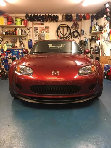 Labio divisor de parachoques delantero estilo Cupra R para Mazda Miata Mx5 NC negro mate 3 piezas - Imagen 2 de 6