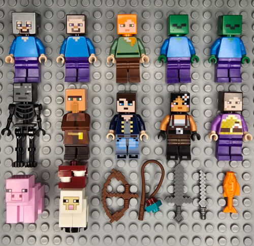 Lego Minecraft Minifigures Lots and Accessories - Picture 15 of 21