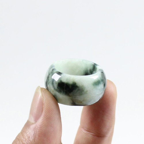 Anillo Jadeíta Natural Grado A Birmania Verde Certificado EE. UU. 11.25 j5372 - Imagen 7 de 11