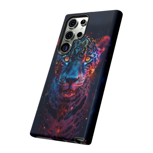 Abstrakt Jaguar Neon Leopard - Handy Tinte Hülle für Samsung Galaxy S25 S24 S23 S22 - Bild 33 von 91