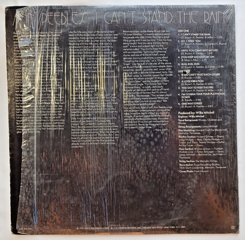 ANN PEEBLES - I CAN'T STAND THE RAIN - LP - VG+ - NICE COPY - XSHL 32079 - Picture 2 of 4