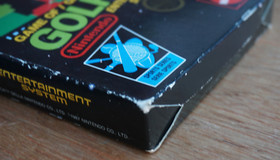 Golf NES, Mattel, Rare 5-Screw Cartridge, In Box And With Manual / Poly