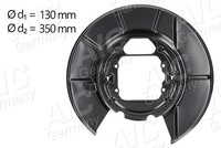 AIC Ankerblech Spritzblech Bremsscheibe Hinten Rechts FüR BMW X5 E53