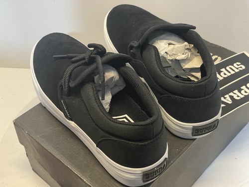 New! SUPRA CUBA Black White Skate Shoes Woman’s Sz US 9.5 Or Men’s 7.5! Rad! - Picture 7 of 12