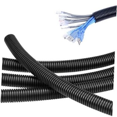 10 FT 1inch Split Wire Loom Tubing Wire Conduit,Flexible Wire Covers 1''-10ft