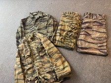 Original Vtg 1960s-80s Vietnam Tiger Stripe Camo Jacket And Pants Bundle Original Vtg 1960s-80s Vietnam Tiger Stripe Camo Jacket And Pants Bundle