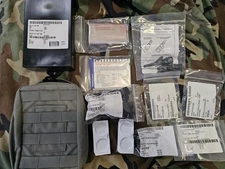 16 Piece Avon M50 Gas Mask Accessory/repair Componet Kit.