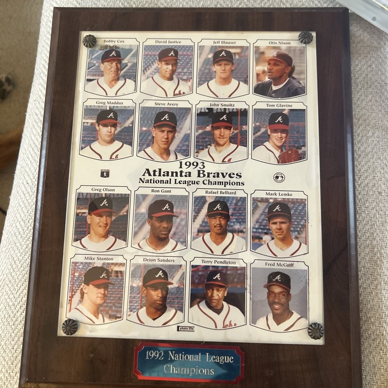1993 Atlanta Braves plaque