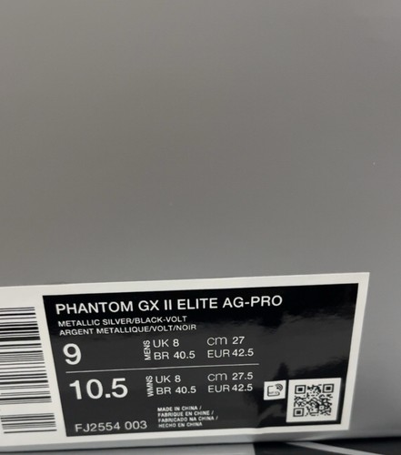 Nike Phantom GX 2 Elite AG-PRO - Silver/Volt - FJ2554 003 - UK 8 / EUR 42,5 / US 9 - Bild 14 von 14