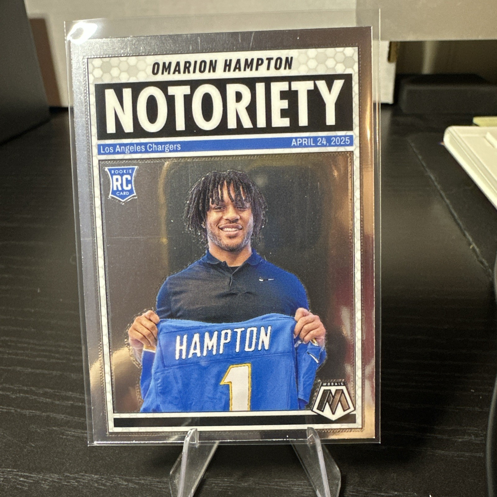 2025 Panini Mosaic - Notoriety Omarion Hampton #20 (RC)