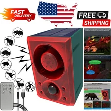 Eco-Friendly Solar Motion Detector Alarm - Scare Off Intruders & Customize Sound