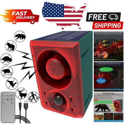 Eco-Friendly Solar Motion Detector Alarm - Scare Off Intruders & Customize Sound