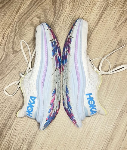 Hoka One One Kawana Sneakers Womens 7.5 B White Ice Running Athletic Shoes *Fair - Picture 6 of 13