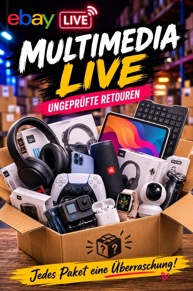 🔥 Multimedia LIVE | Ungeprüfte Retouren zu echten Schnäppchenpreisen!