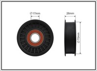 Caffaro 206-99 Umlenk-/FüHrungsrolle, Keilrippenriemen FüR MERCEDES-BENZ