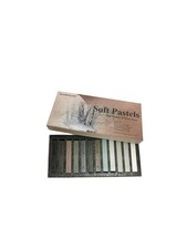 MAIMOUFIN 12-Pack Gray Tone Soft Pastel Sticks - Square Water-Soluble Grey