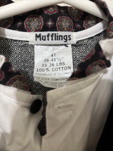 Mufflings Formal One Piece Suit 4t Vtg - Picture 2 of 7