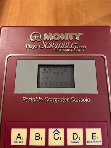 VINTAGE Monty Plays Scrabble WORKS COMPLETE Ritam 1982 Portable Computer - Picture 3 of 8