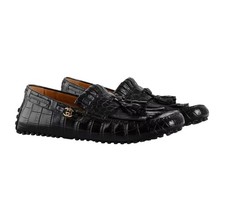Authentic Mens Gucci Kiltie Crocodile Driver ...