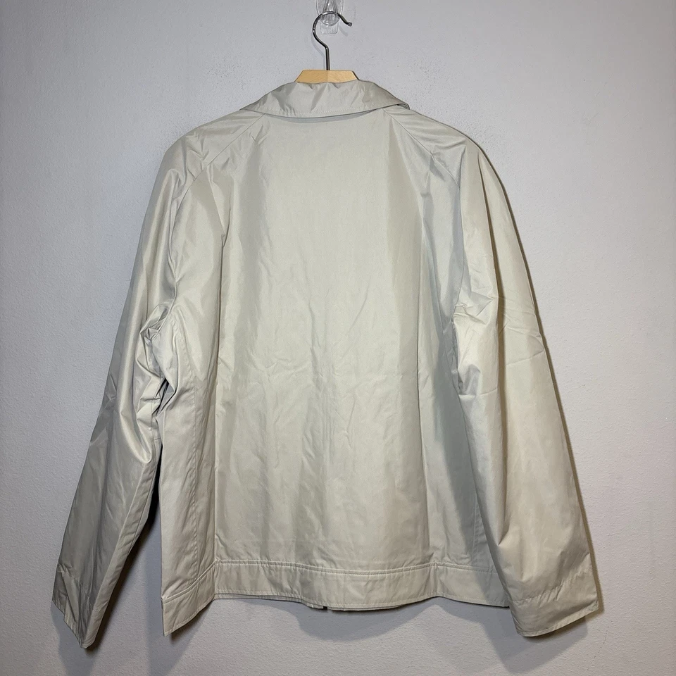 Chaqueta Gap Vintage Para Hombre Grande Beige Cremallera Frontal Mezcla de Nailon Bolsillos Forrados con Defectos Foto 3 de 4