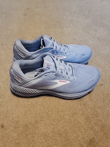 Brooks Adrenaline GTS 22 Shoes Womens 10.5 Kentucky Blue White Rose Running Gym - Picture 5 of 14