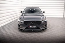 Maxton Design Frontlippe passend f&uuml;r Volvo V90 / S90 R-Design Mk2 schwarz Hochgl