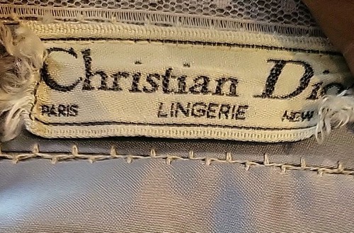 Christian Dior Nachthemd Lord and Taylor babyblau Medium 100% Qiana Nylon - Bild 8 von 8