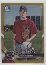 2018 Bowman Chrome Prospects Gold Refractor /50 Taylor Clarke #BCP113 0c6