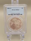 1881-S Morgan Silver Dollar $1 - PCGS MS63