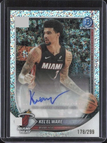 2025-26 Bowman #BCA-KW Kel'el Ware Chrome Autographs Speckle Refractor /299