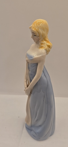 Vintage Figurine Of Blonde Lady In Blue Dress. Very Good condition. Unbranded. - Picture 2 of 6