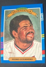 1991 Donruss - Diamond Kings Pedro Guerrero #25 Yellow Stripes Top Right Border