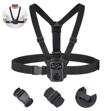 BOBLOV Body Camera Harness, Bodycam Vest Chest Mount 33.8 to 47.2in, Black