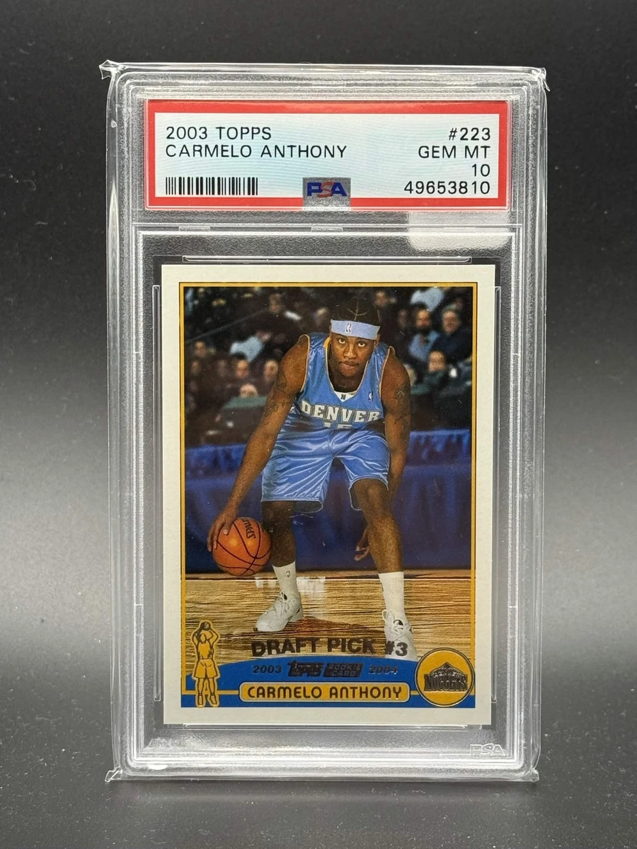 Topps Carmelo Anthony Basketball Rookie Sports Trading Cards