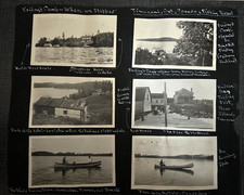 Timagami Ontario Canada-Friday s Fishing Resort~1921 Photos Glued Album Page 1I