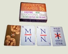 Allen Company Faculty Cards 1963 Vintage Educational Card Game - Complete...