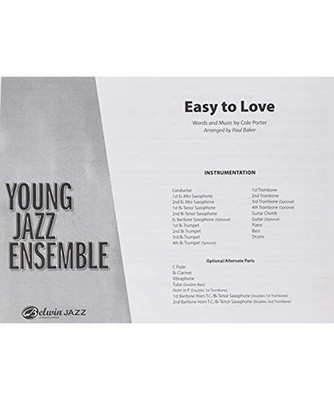 Easy to Love: Conductor Score