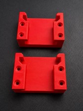 2 Pack Battery Mount Fits Milwaukee M18 Holder Wall Mount 3D Printed Red