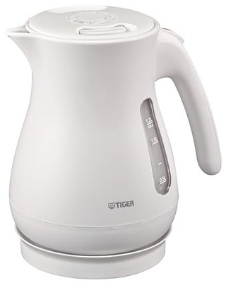 [WEB Exclusive] Tiger Vacuum Flask Electric Kettle 1.2L Steam Saving Tip-Over