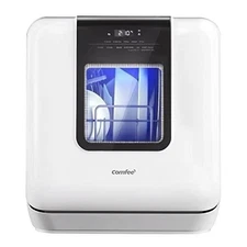Comfee' 6L Countertop Dishwasher – Uv Hygiene, Auto Door, No Hookup Needed